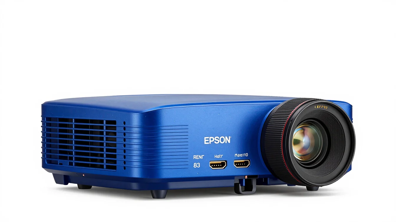 Rear connectivity ports and HDMI interfaces on an Epson professio